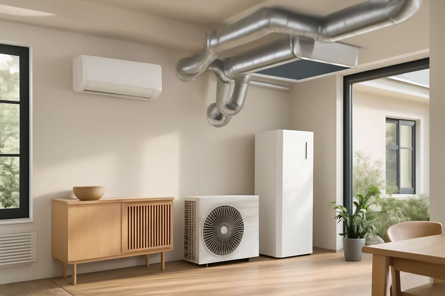 modular home heating and cooling systems