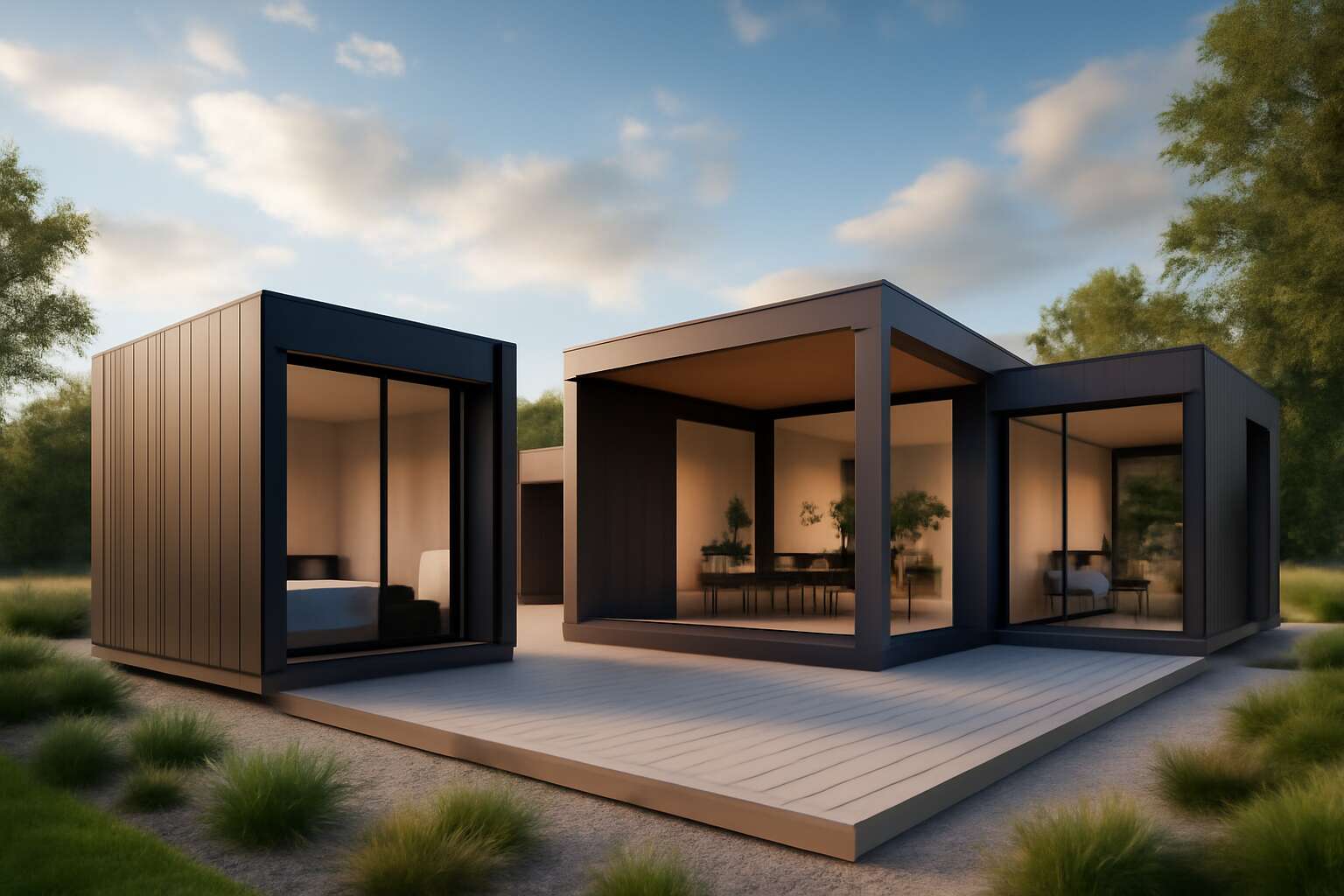 modular home 3d model